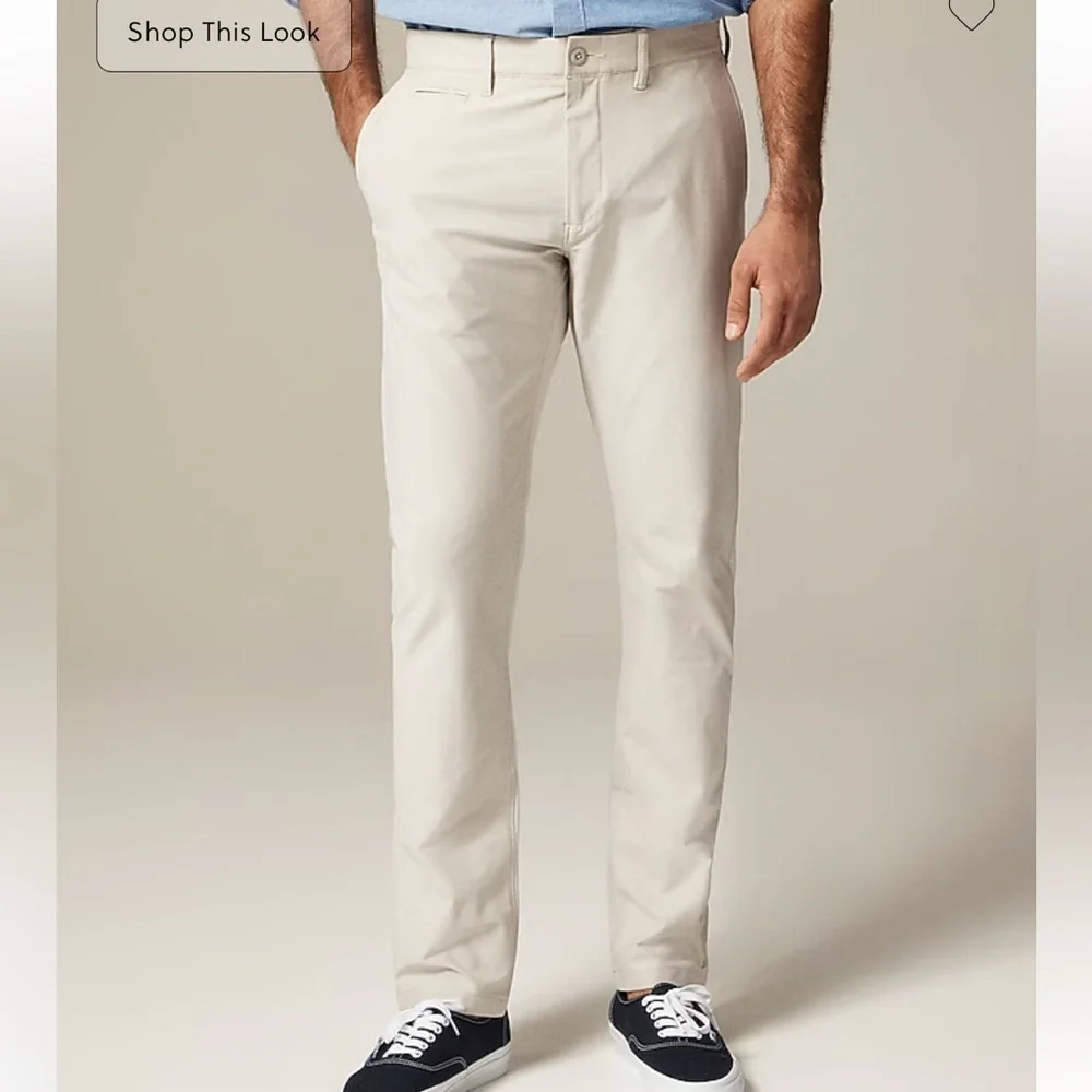J crew ashen taupe 484 Slim-fit tech pant